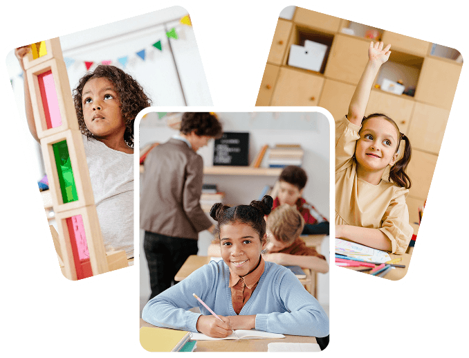 students collage